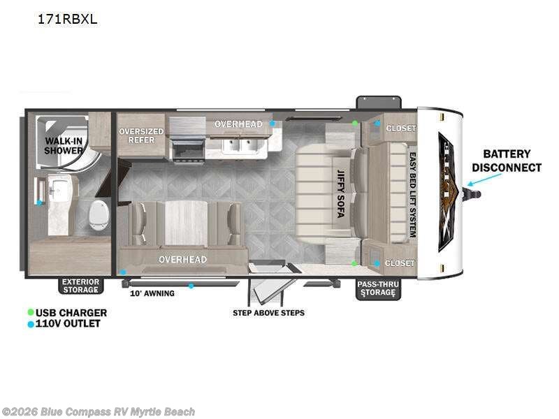 Used 2024 Forest River Wildwood X-Lite 171RBXL available in Myrtle Beach, South Carolina