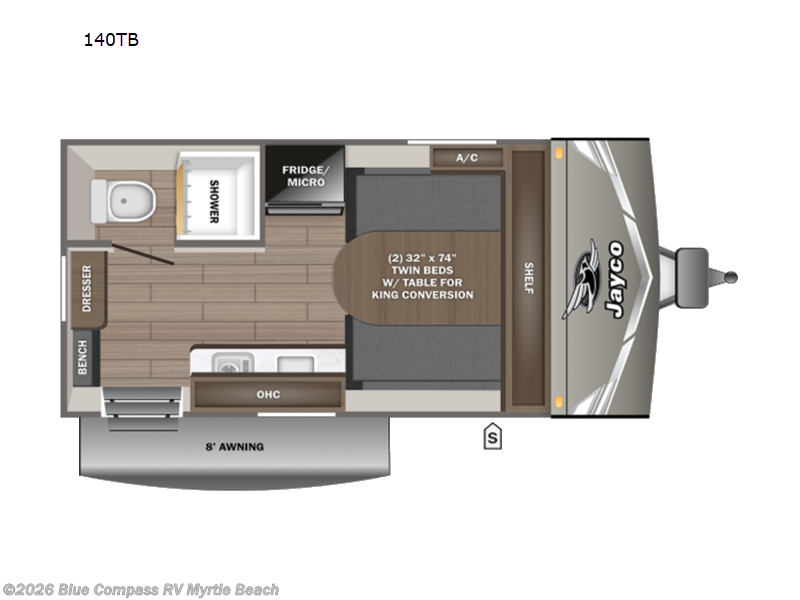 New 2027 Jayco Jay Flight 140TB available in Myrtle Beach, South Carolina