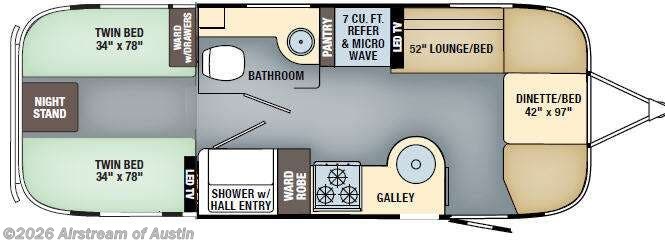 Used 2017 Airstream International Signature 25 Twin available in Buda, Texas