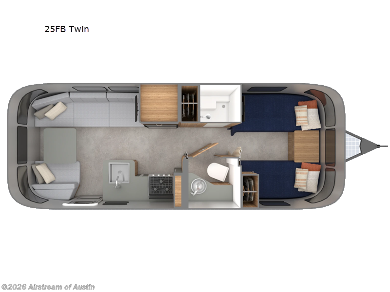 New 2027 Airstream Trade Wind 25FB Twin available in Buda, Texas