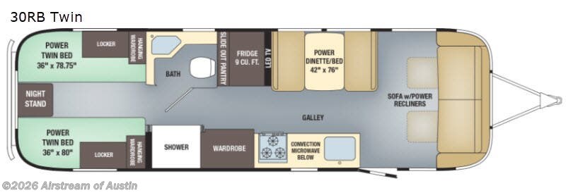 Used 2019  Airstream Classic 30RB Twin by Airstream from Airstream of Austin in Buda, TX