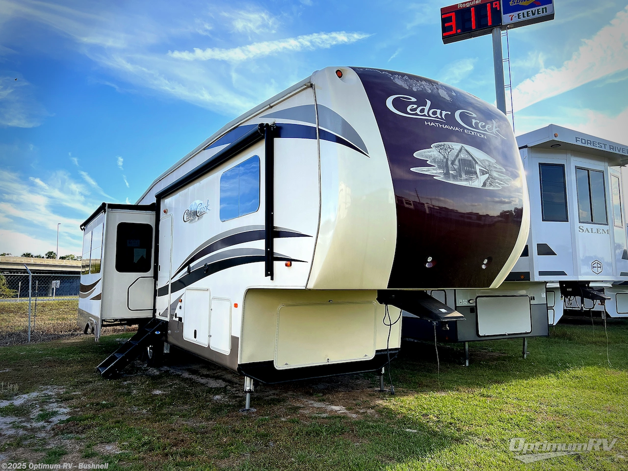 Used 2018 Forest River Cedar Creek Hathaway Edition 34RL2 available in Bushnell, Florida