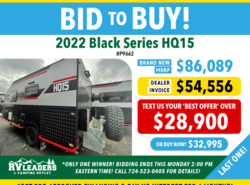 New 2022 Black Series HQ15  available in Adamsburg, Pennsylvania