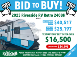 New 2023 Riverside RV Retro 240BH available in Adamsburg, Pennsylvania