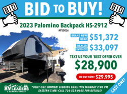 New 2023 Palomino Backpack HS-2912 available in Adamsburg, Pennsylvania