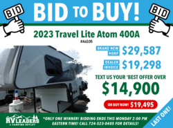 New 2023 Travel Lite  Atom 400A available in Adamsburg, Pennsylvania