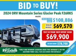 New 2024 Outdoors RV Mountain Series Glacier Peak F26RKS available in Adamsburg, Pennsylvania