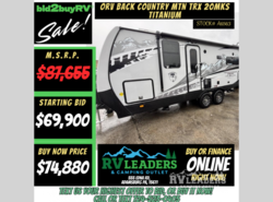 New 2026 Outdoors RV Back Country Series MTN TRX Titanium Series 20MKS available in Adamsburg, Pennsylvania