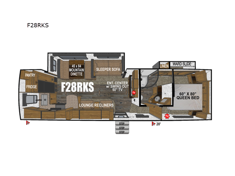 New 2026 Outdoors RV Glacier Peak Mountain Series F28RKS available in Adamsburg, Pennsylvania