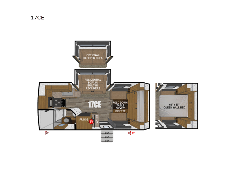 New 2026 Outdoors RV Creek Side Titanium Series 17CE available in Adamsburg, Pennsylvania