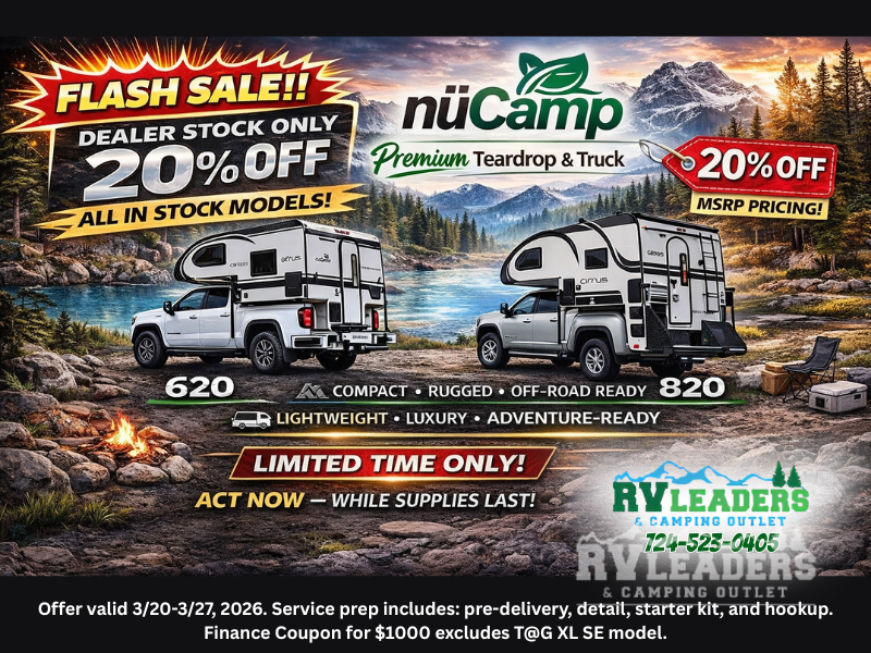 New 2026 NuCamp Cirrus 620 available in Adamsburg, Pennsylvania