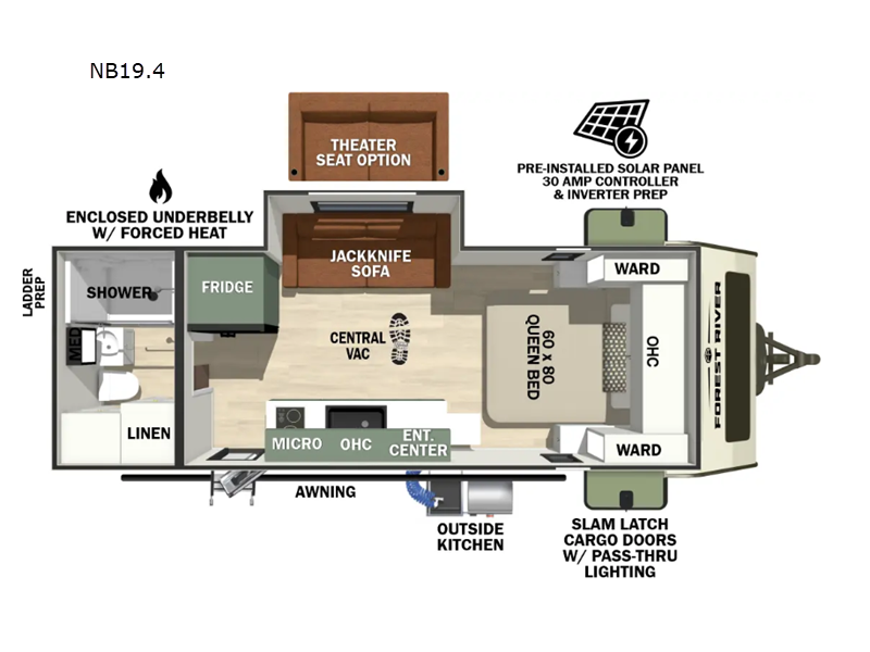 New 2027 Forest River No Boundaries NB19.4 available in Adamsburg, Pennsylvania