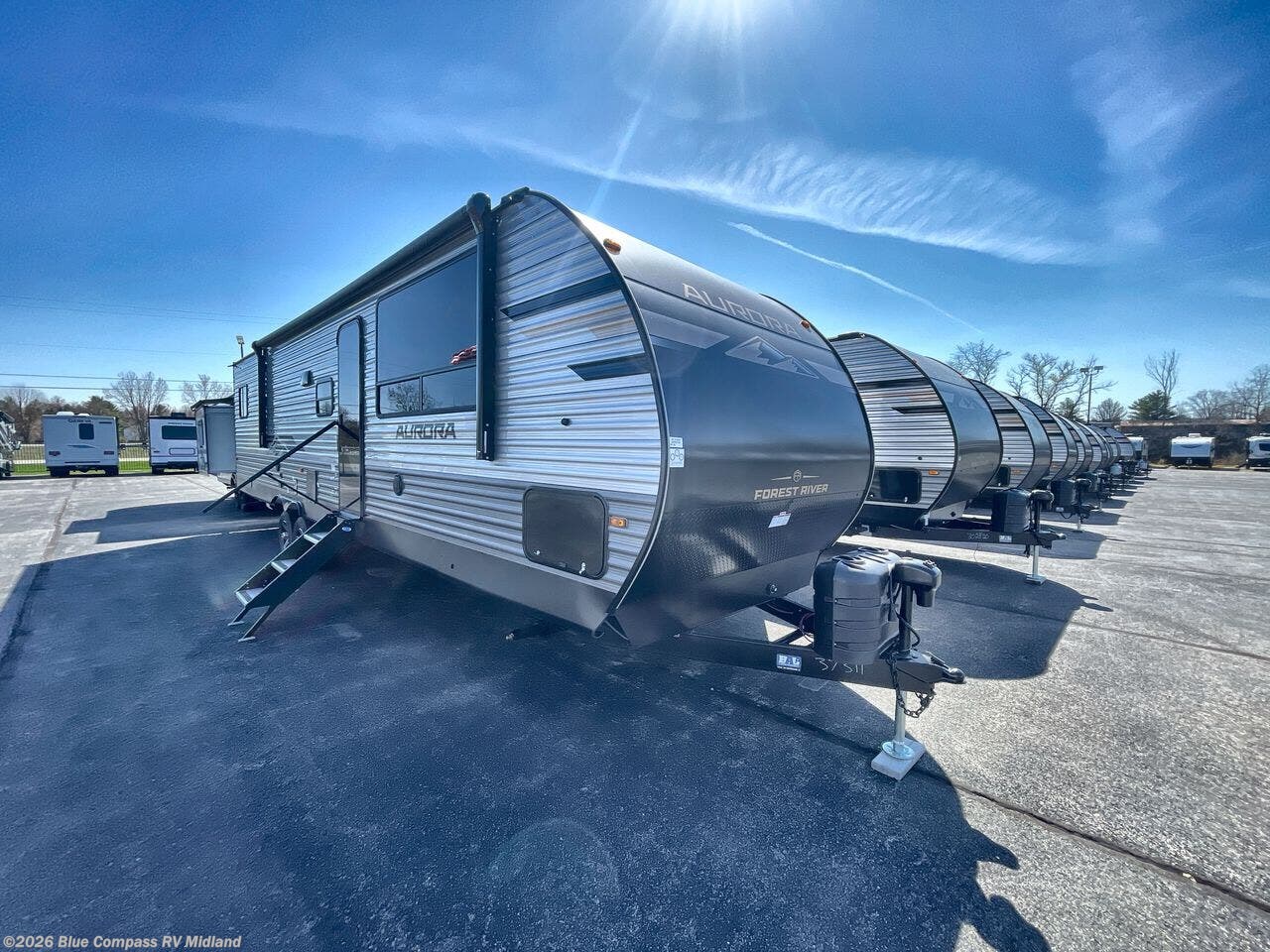New 2026 Forest River Aurora 34BHTS (2 Queen Beds) available in Midland, Michigan