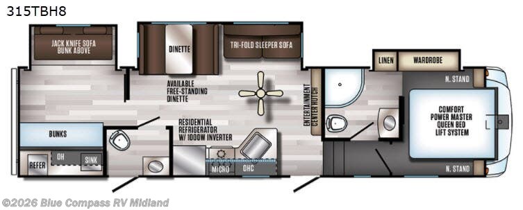 Used 2018 Forest River Cherokee Arctic Wolf 315TBH8 available in Midland, Michigan