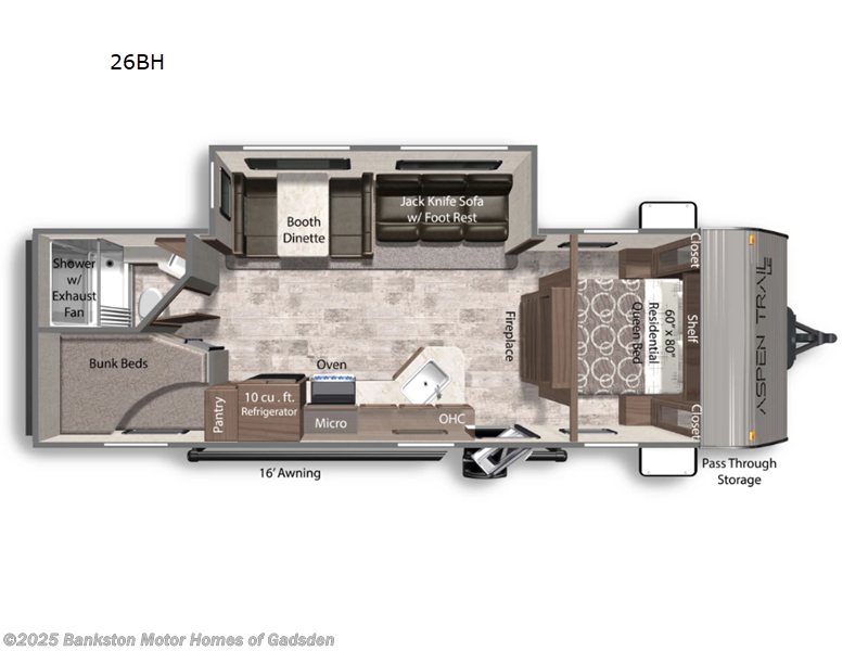 New 2026 Dutchmen Aspen Trail LE 26BH available in Attalla, Alabama