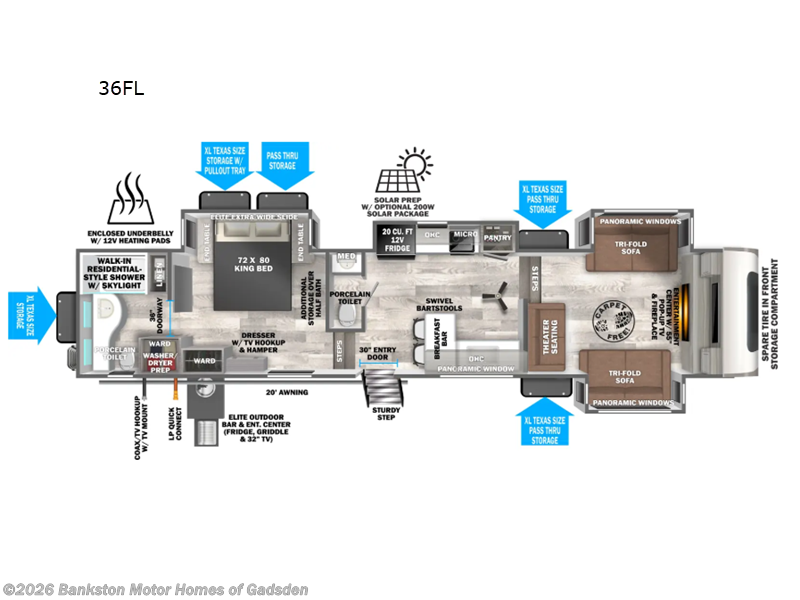 New 2026 Forest River Wildwood Heritage Glen Elite Series 36FL available in Attalla, Alabama