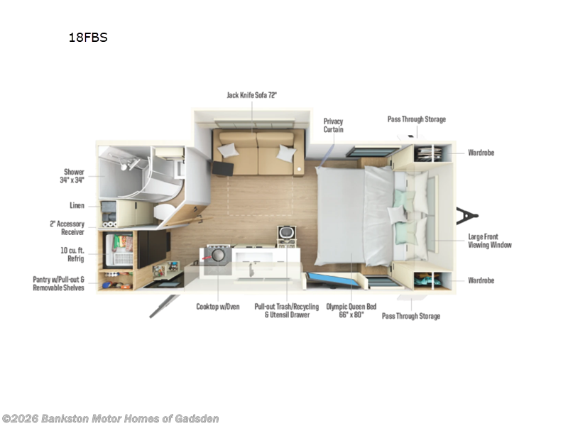 New 2026 Winnebago Thrive 18FBS available in Attalla, Alabama