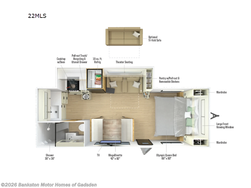 New 2026 Winnebago Thrive 22MLS available in Attalla, Alabama