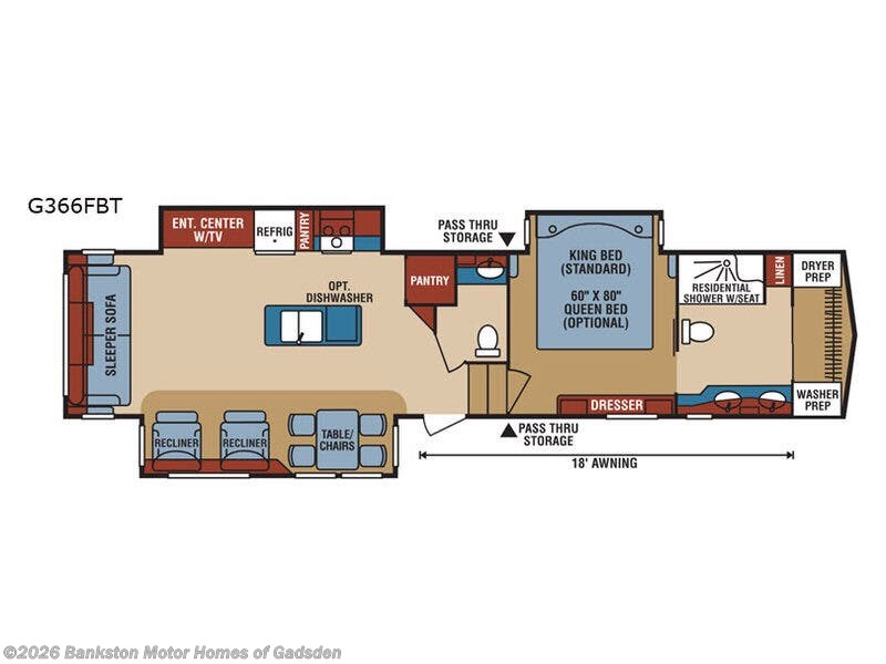 Used 2018 K-Z Durango Gold G366FBT available in Attalla, Alabama