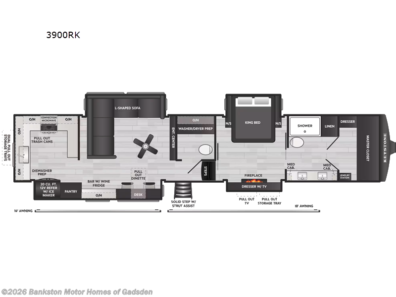 New 2027 Keystone Montana 3900RK available in Attalla, Alabama