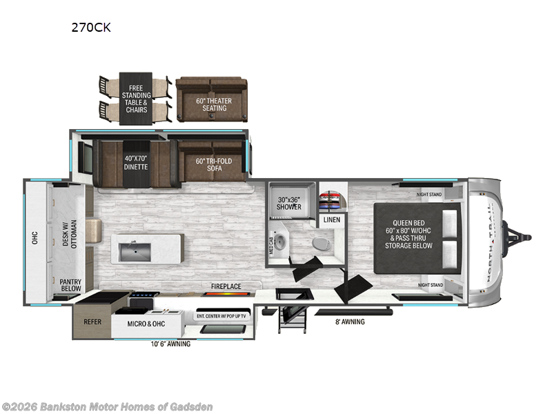 New 2027 Heartland North Trail 270CK available in Attalla, Alabama