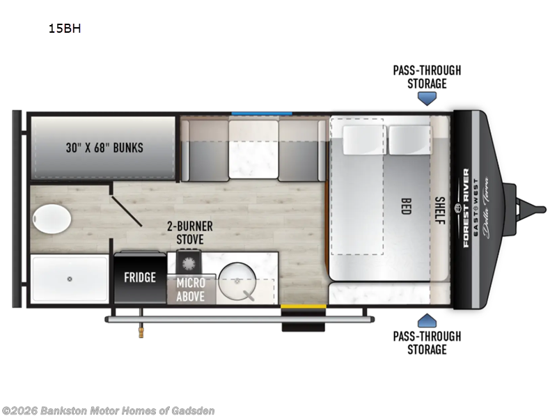 New 2027 East to West Della Terra 15BH available in Attalla, Alabama