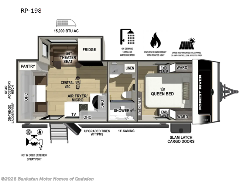 New 2027 Forest River  R Pod RP-198 available in Attalla, Alabama