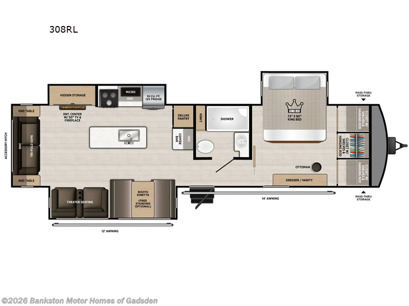 New 2027 Forest River Wildwood Heritage Glen 308RL available in Attalla, Alabama