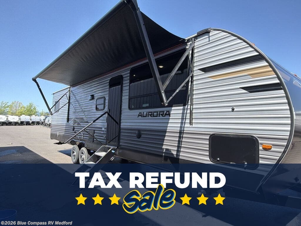 New 2026 Forest River Aurora 34BHTS (2 Queen Beds) available in Medford, Oregon