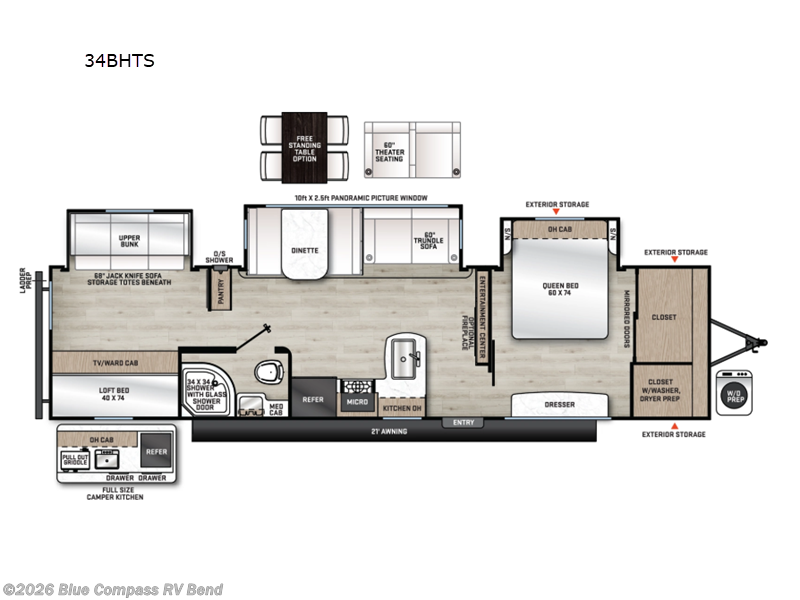 New 2026 Forest River Aurora 34BHTS available in Bend, Oregon