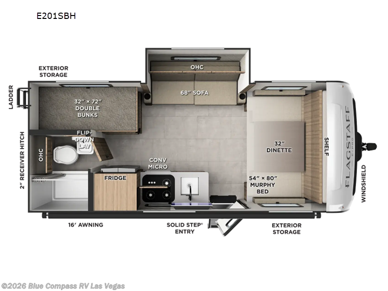 New 2027 Forest River Flagstaff E-Pro E201SBH available in Las Vegas, Nevada