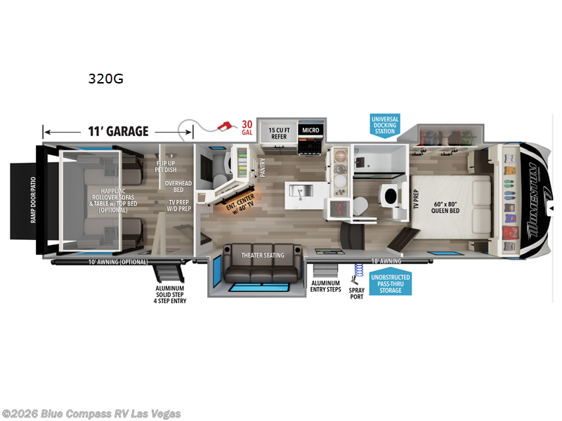 New 2027 Grand Design Momentum G-Class 320G available in Las Vegas, Nevada