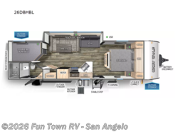 Used 2024 Forest River Cherokee Grey Wolf Black Label 26DBHBL available in San Angelo, Texas