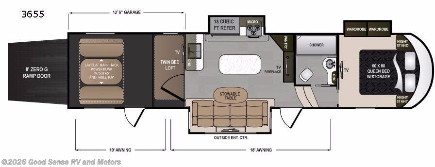 Used 2018  Dutchmen Voltage V3655 by Dutchmen from Good Sense RV and Motors in Albuquerque, NM