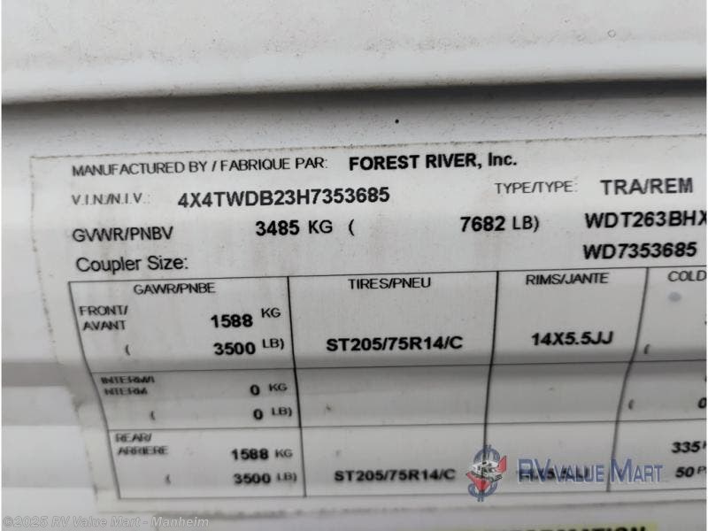 Used 2017 Forest River Wildwood X-Lite 263BHXL available in Manheim, Pennsylvania