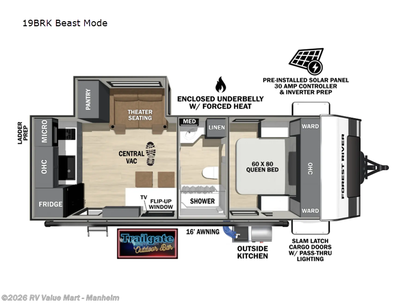 New 2026 Forest River IBEX 19BRK Beast Mode available in Manheim, Pennsylvania