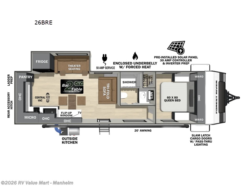 New 2026 Forest River IBEX 26BRE available in Manheim, Pennsylvania
