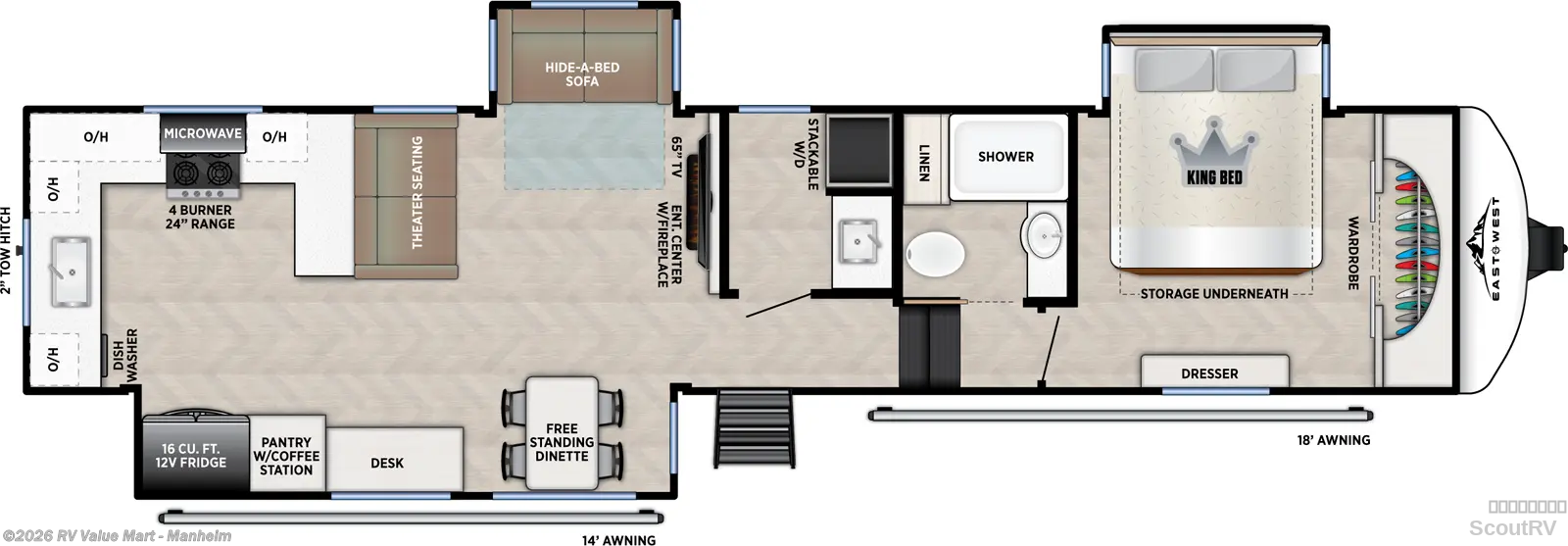 New 2027 East to West Blackthorn 3750LK available in Manheim, Pennsylvania