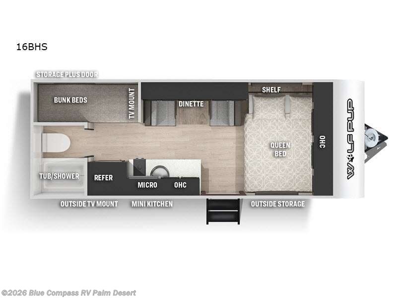 Used 2021 Forest River Cherokee Wolf Pup 16BHS available in Palm Desert, California