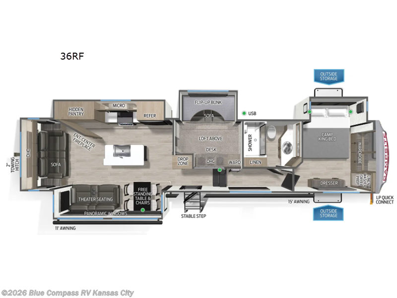 Used 2026  Forest River Campsite Elite 36RF by Forest River from Blue Compass RV Kansas City in Grain Valley, MO