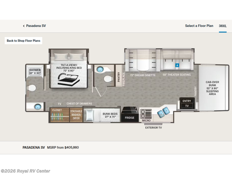 New 2026 Thor Motor Coach Pasadena SV 38XL available in Middlebury, Indiana