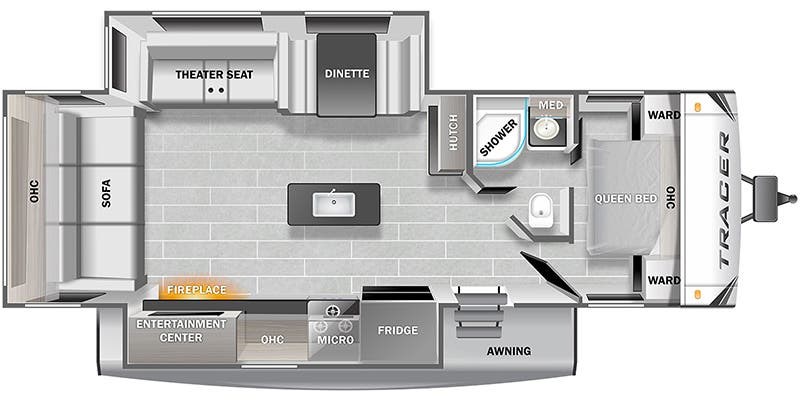 2023 Prime Time Tracer 29rls Floorplan