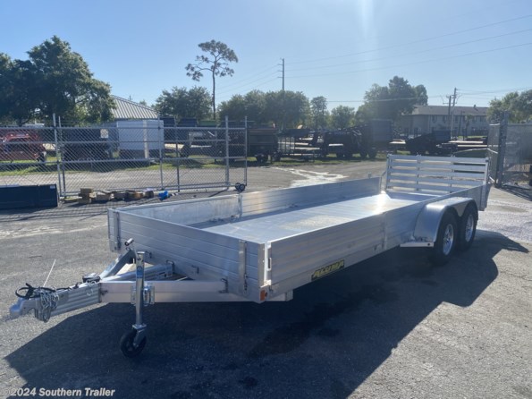 2023 Aluma 8120TA-R-BT-SR 20' Aluminum ATV UTV Utility Trailer W/ Side Load available in Englewood, FL