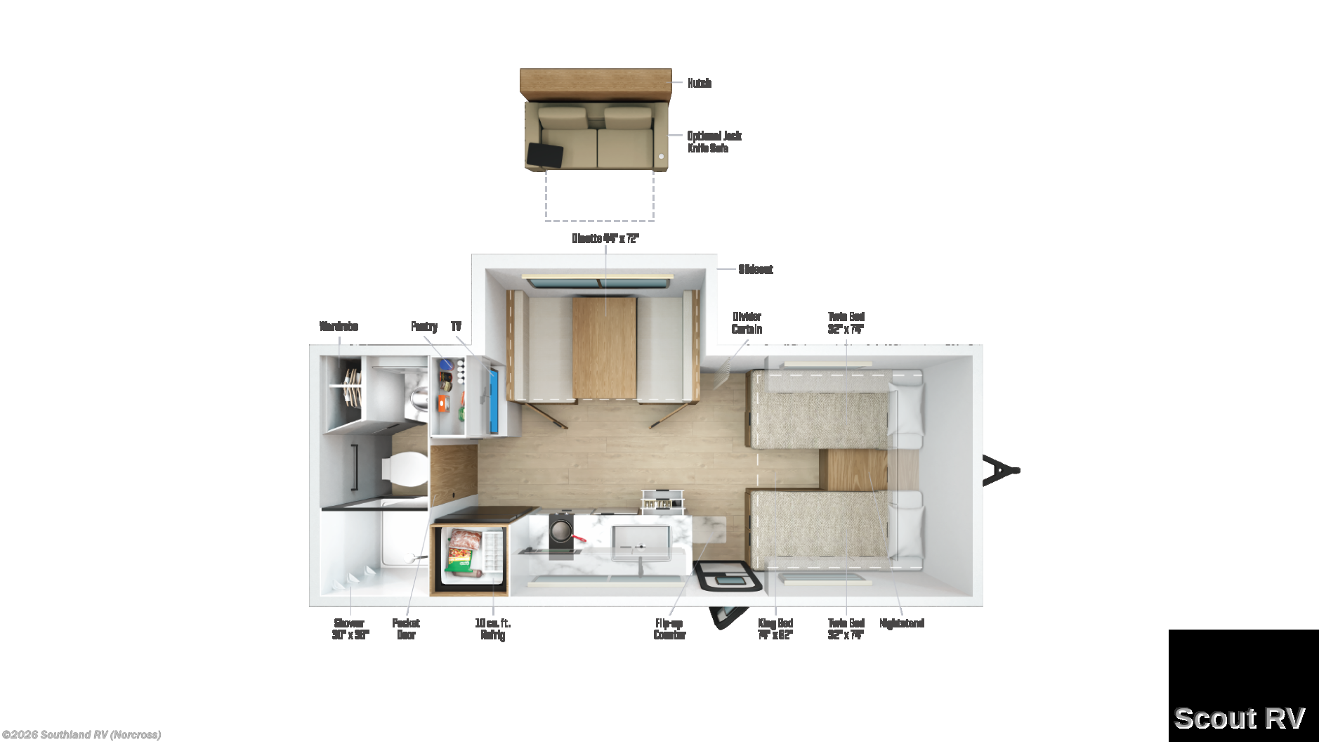 New 2027 Winnebago Micro Minnie 2108TB available in Norcross, Georgia