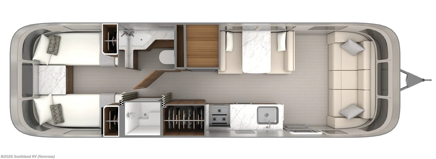 New 2027 Airstream Classic 30RB Twin available in Norcross, Georgia
