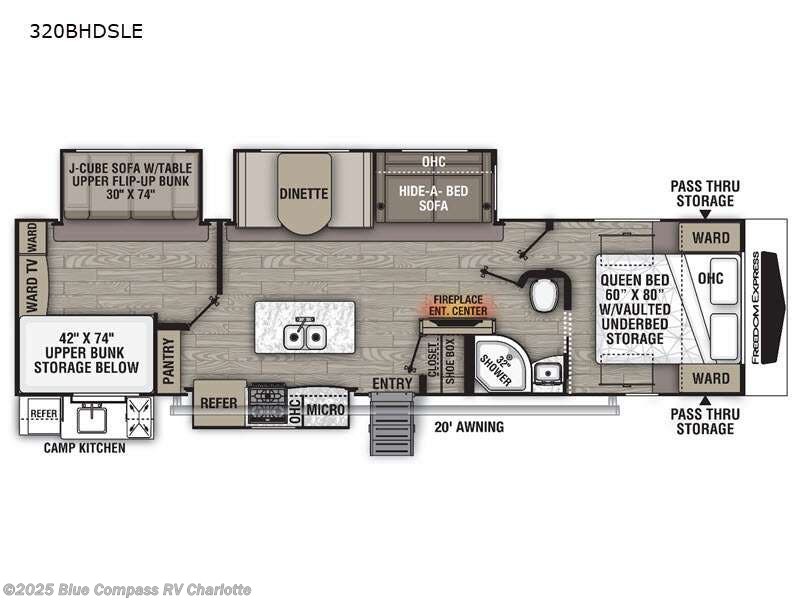 Used 2021 Coachmen Freedom Express Liberty Edition 320BHDSLE available in Concord, North Carolina