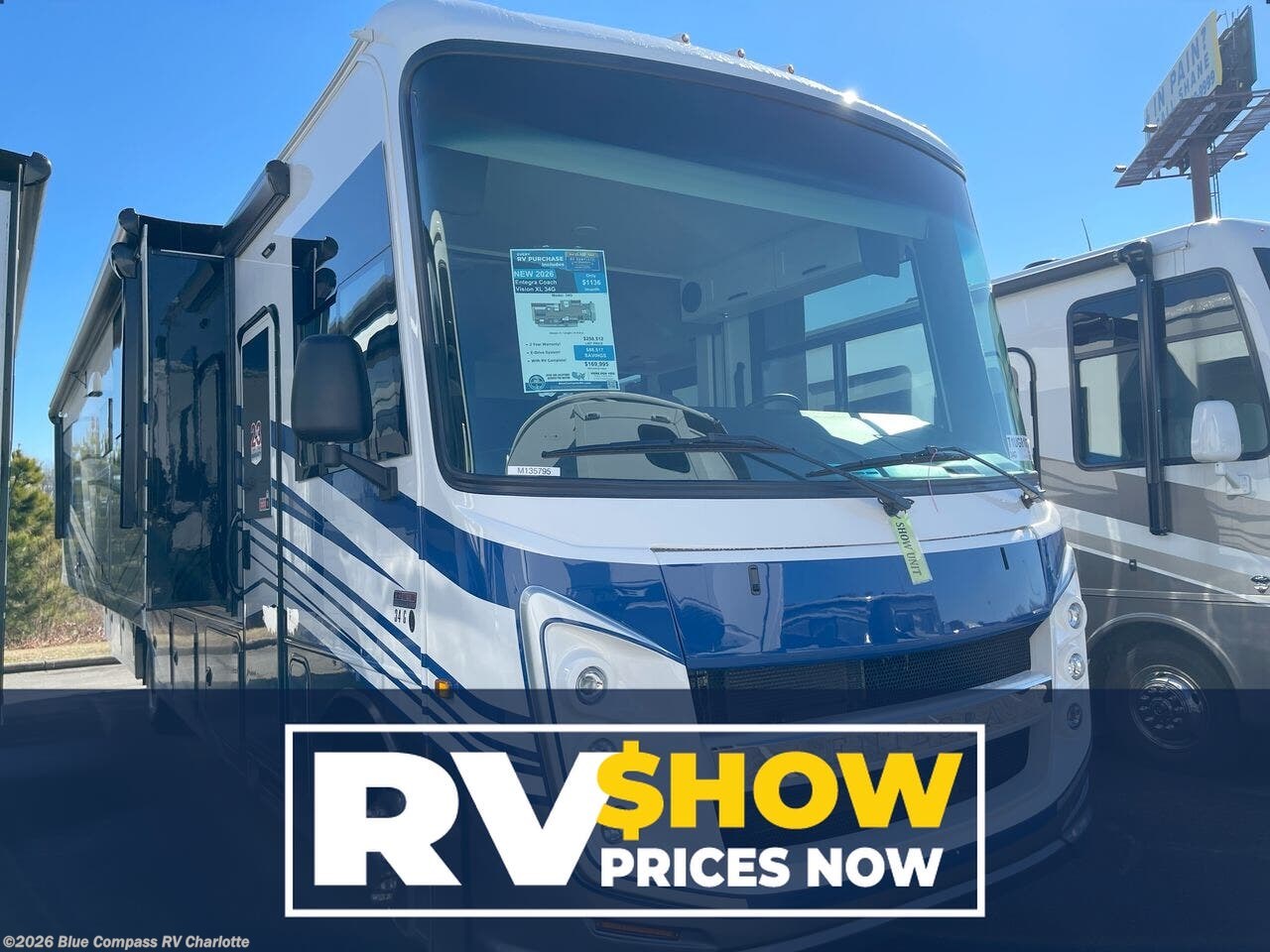 New 2026 Entegra Coach Vision XL 34G available in Concord, North Carolina