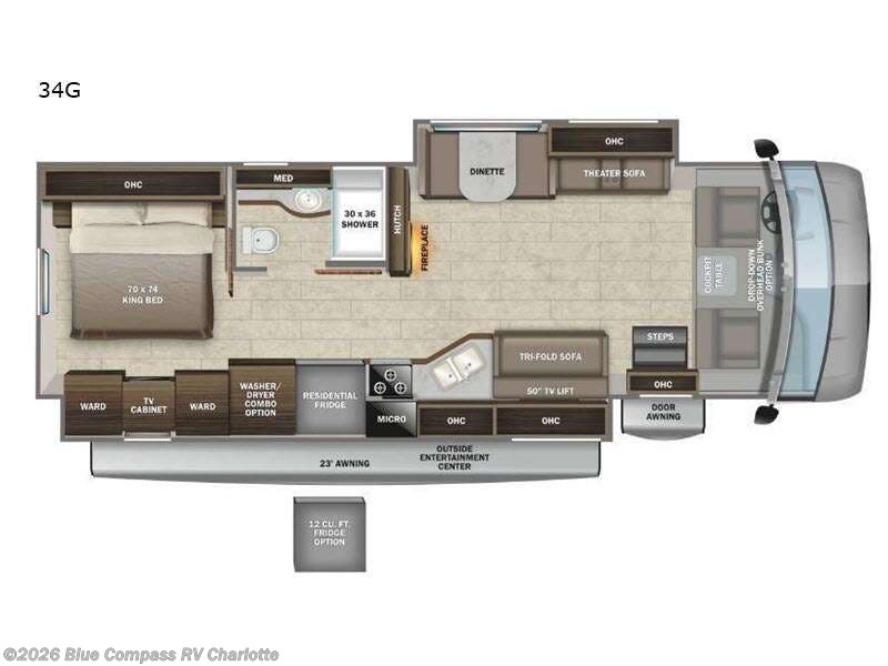 Used 2022 Entegra Coach Vision XL 34G available in Concord, North Carolina