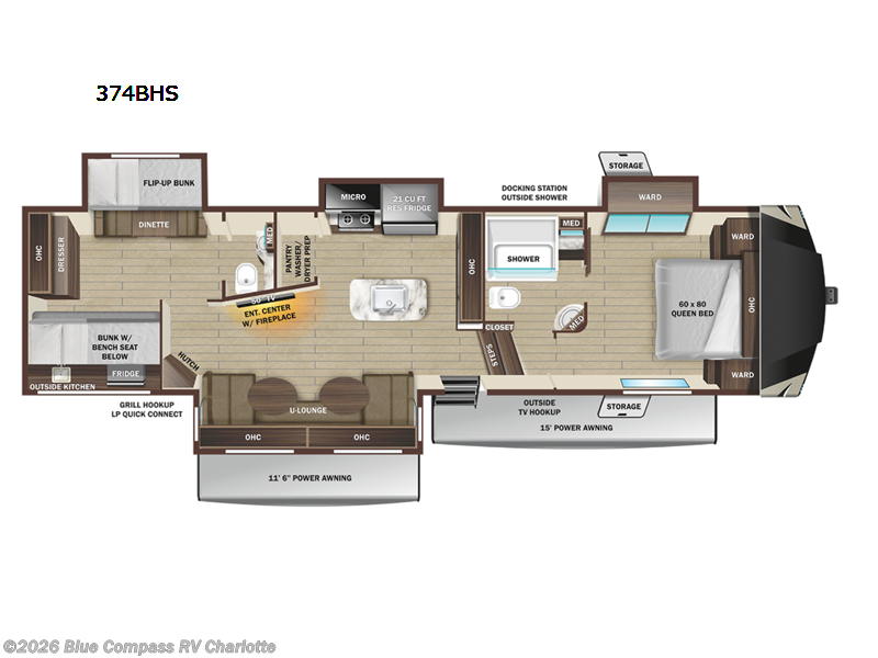 Used 2023 Highland Ridge Open Range 374BHS available in Concord, North Carolina