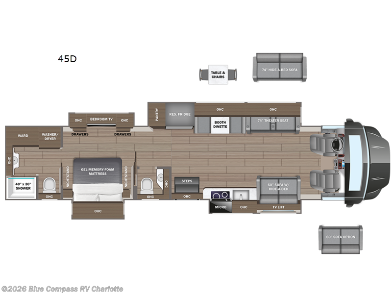 New 2027 Entegra Coach Centurion 45D available in Concord, North Carolina